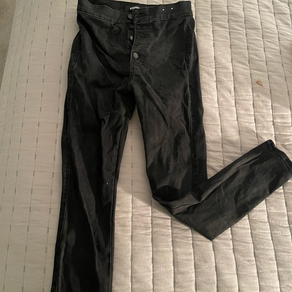 Express skinny high waisted jeans
